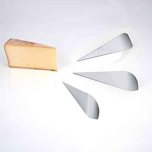 Alessi - Antechinus AD01 - Cuchillo para Queso de Diseño, en Acero Inoxidable 18/10 Brillante